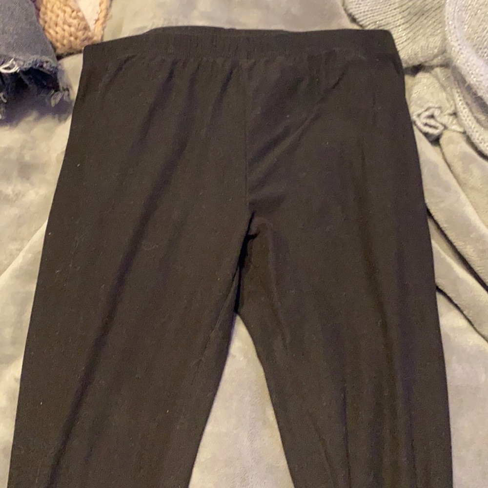 Black cotton leggings